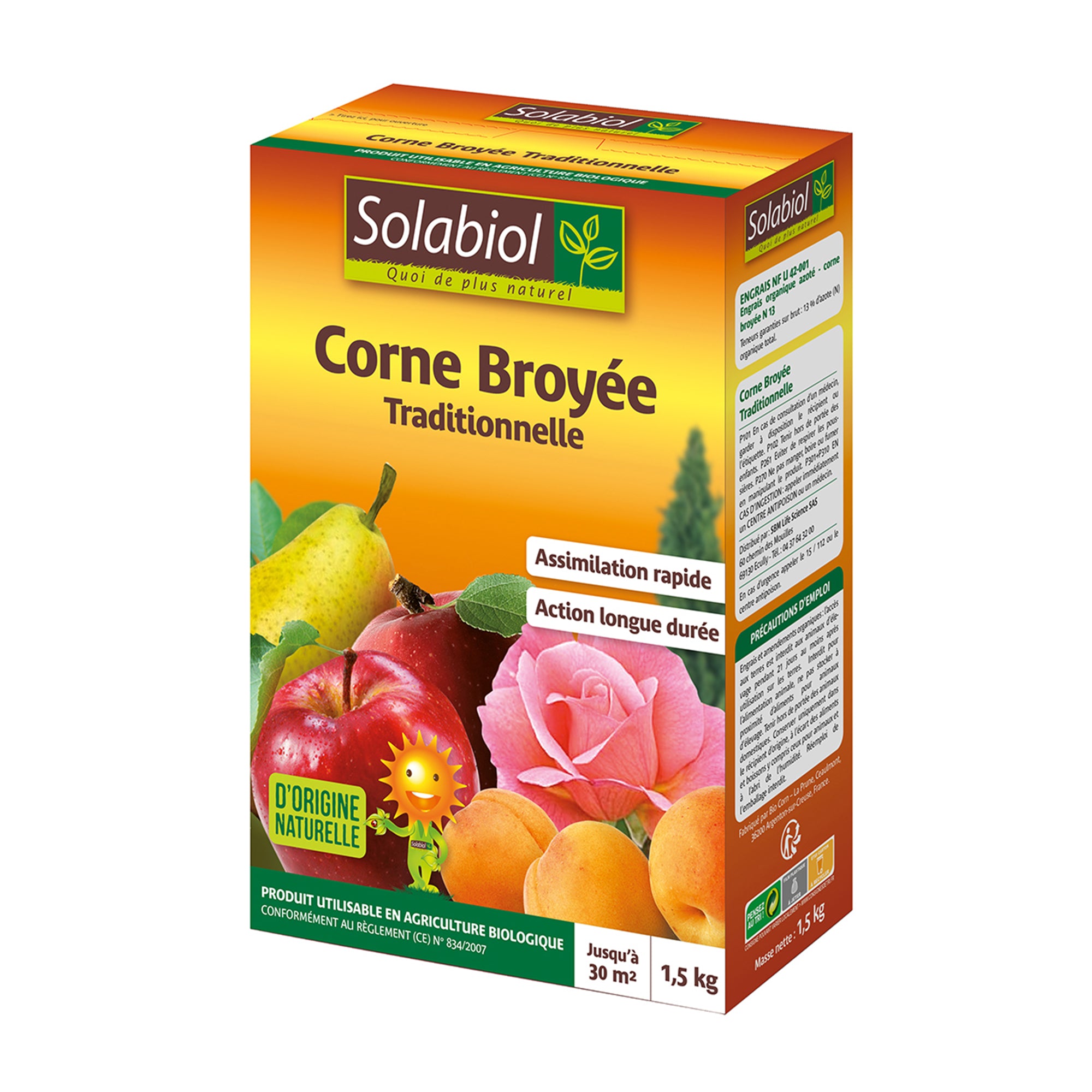 Bakker Entretien Corne broyée traditionnelle engrais naturel 1,5kg