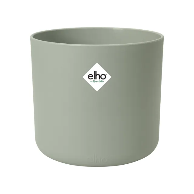 Bakker ELHO Cache-Pot Soft rond vert pierre Ø18cm plastique