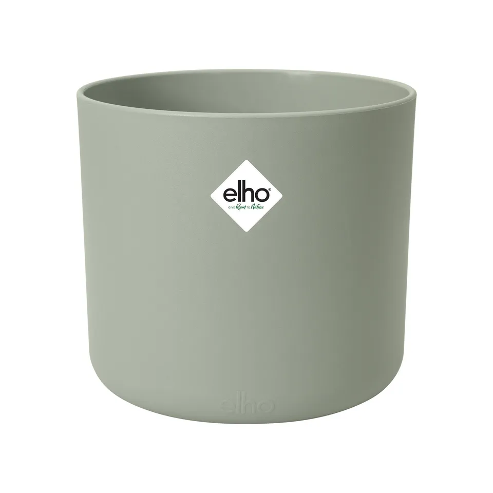 Bakker ELHO Cache-Pot Soft rond vert pierre Ø18cm plastique
