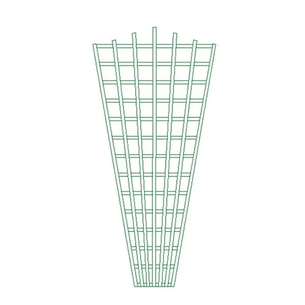 Ets Leneindre Triangle Eventail panneau treillage vert