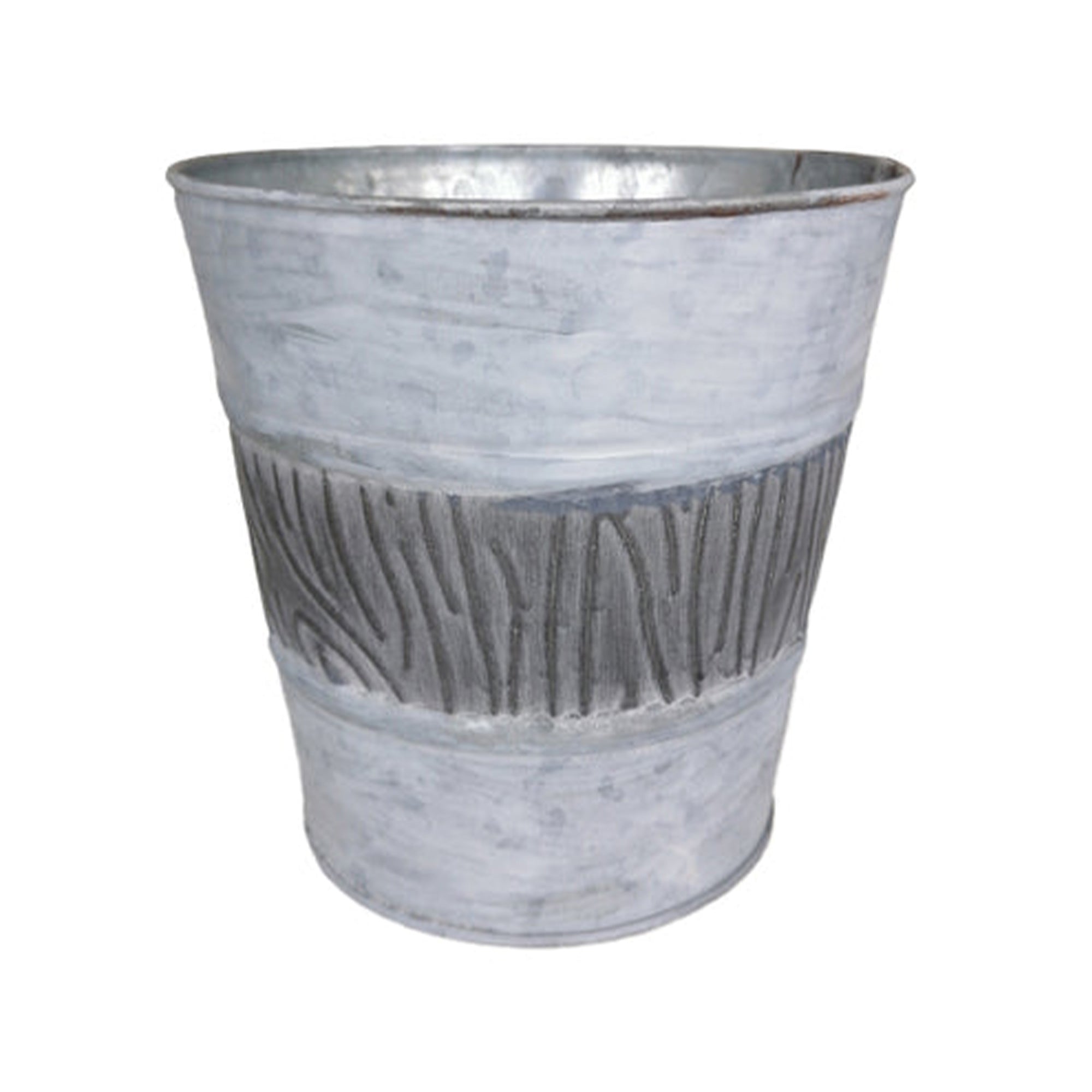Bakker Pots Cache-pot osier Zinc Bucket Ø 19 cm style zinc