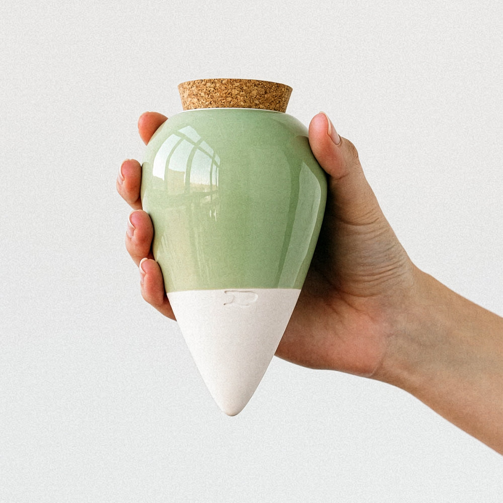 Bakker Olla arrosage terre cuite verte 250mL goutte