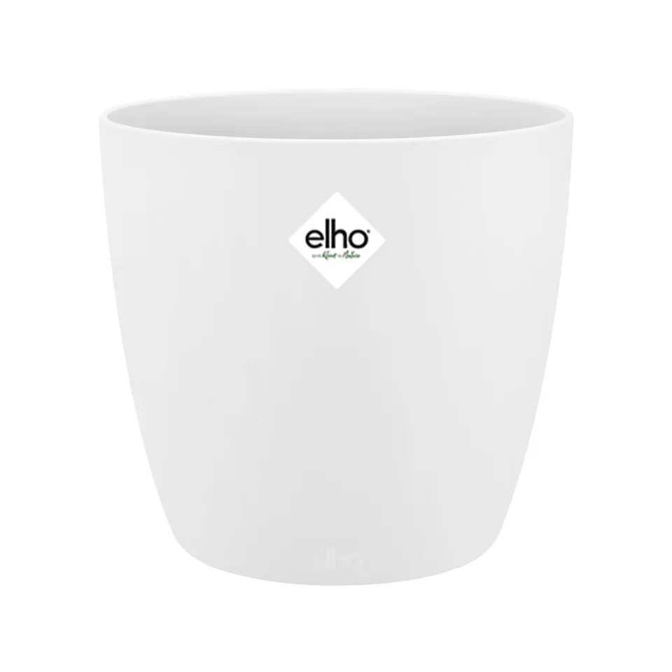 Elho Pot Brussels rond blanc cache-pot Ø12,5cm