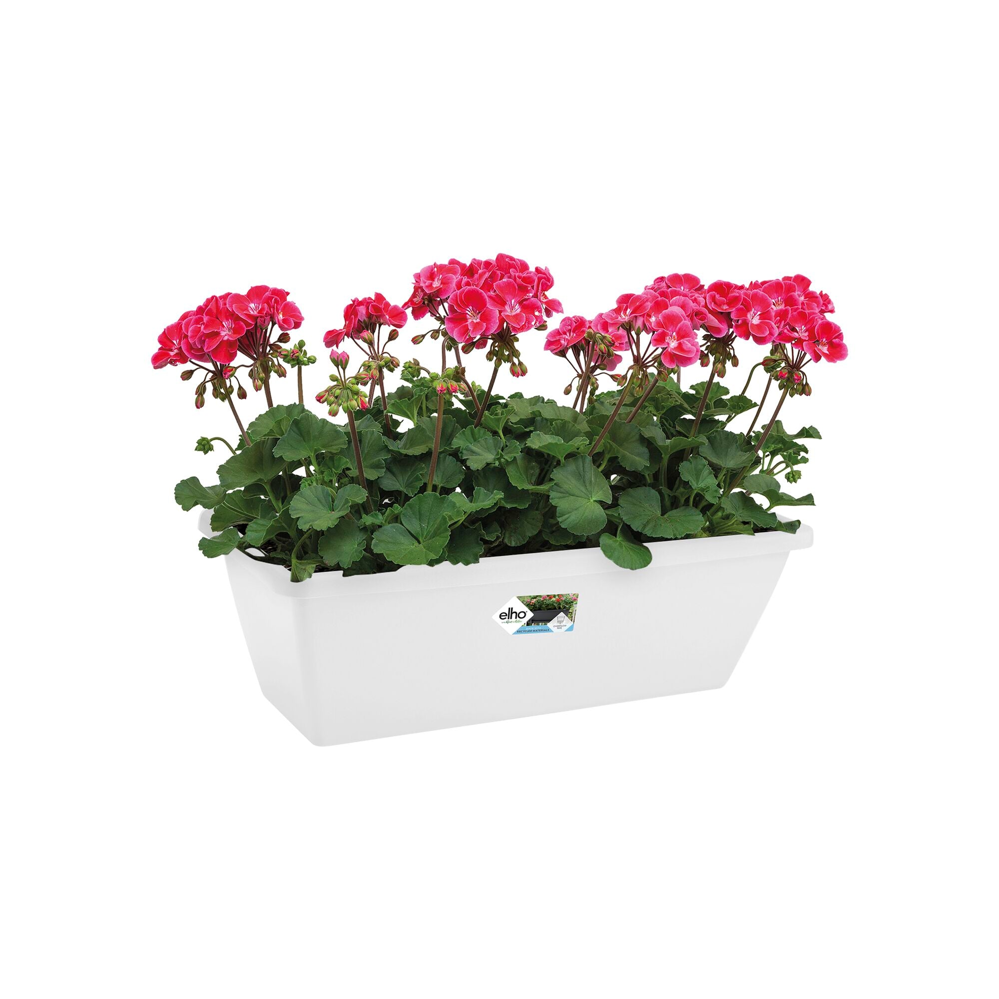 Elho Jardinière Barcelona Blanc plastique 40 cm