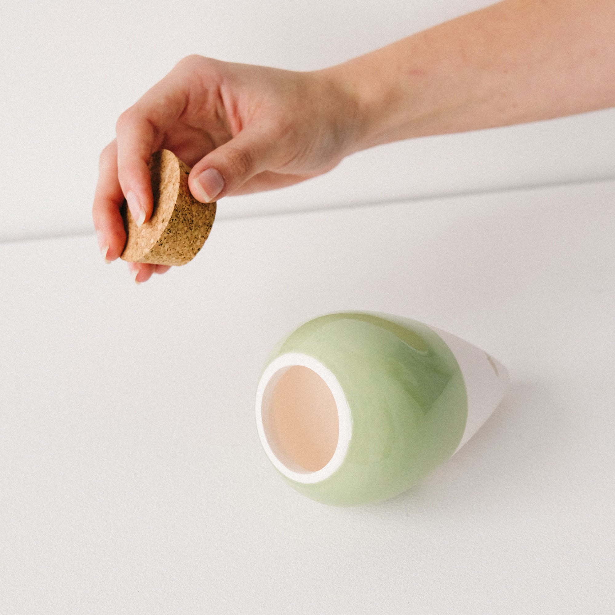 Bakker Olla arrosage terre cuite verte 250mL goutte