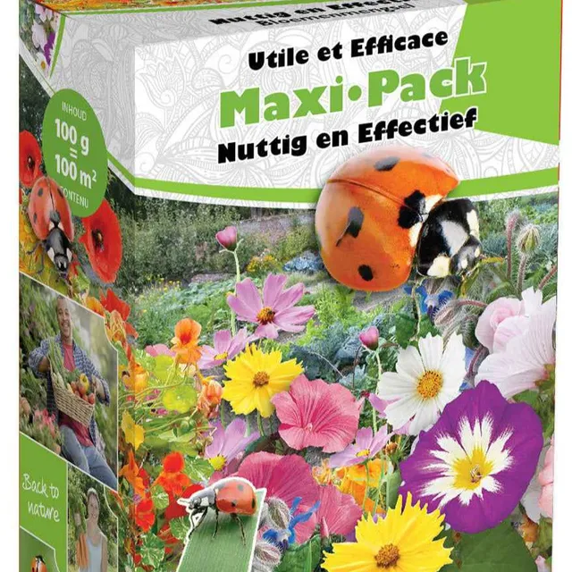 Bakker Mélange graines fleurs potager couleurs 100g 100m²