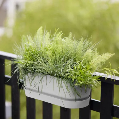 Elho Balconnière Greenville blanche 52cm réservoir