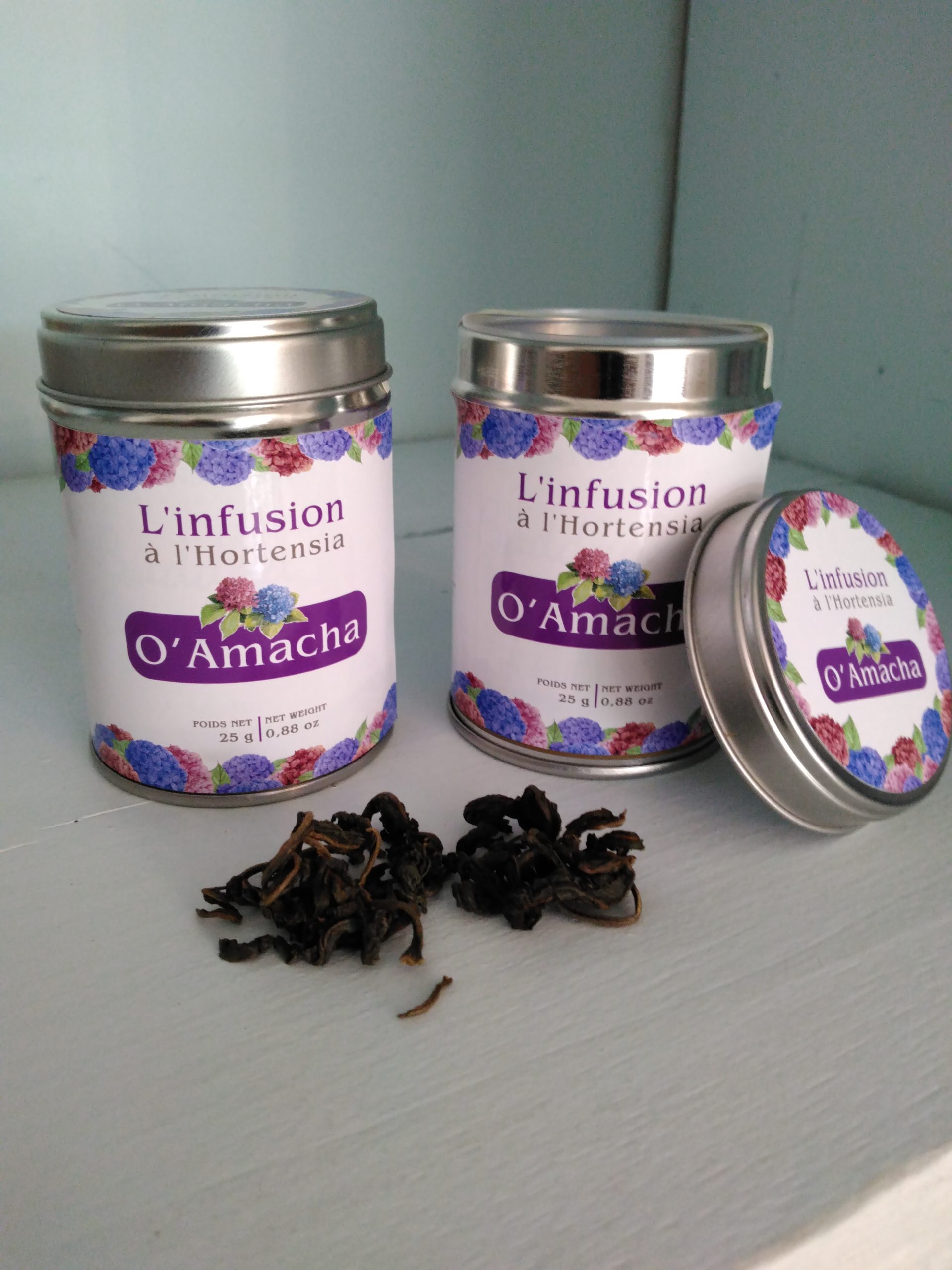 Les Hortensias du Haut Bois infusion hortensia boîte cadeau