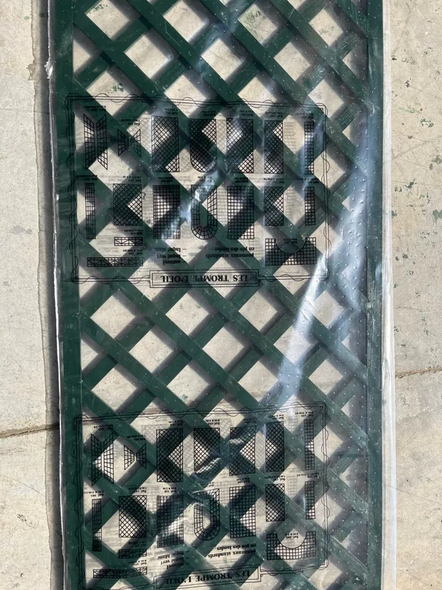 Ets Leneindre Panneaux Treillage Carrés 45° 6 cm 182x50 cm Vert