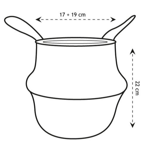 Bakker Belly Basket blanc cache-pot osier la pièce