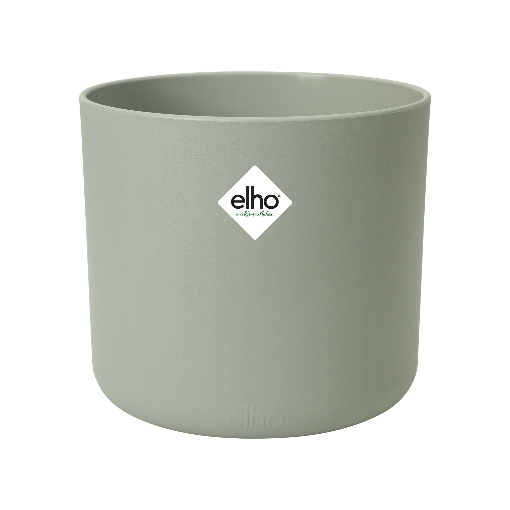 Bakker ELHO Cache-Pot Soft rond vert pierre Ø18cm plastique