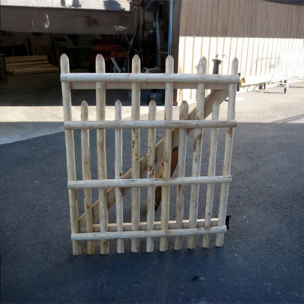 Ets Leneindre Portillon simple châtaignier 1 m portail bois