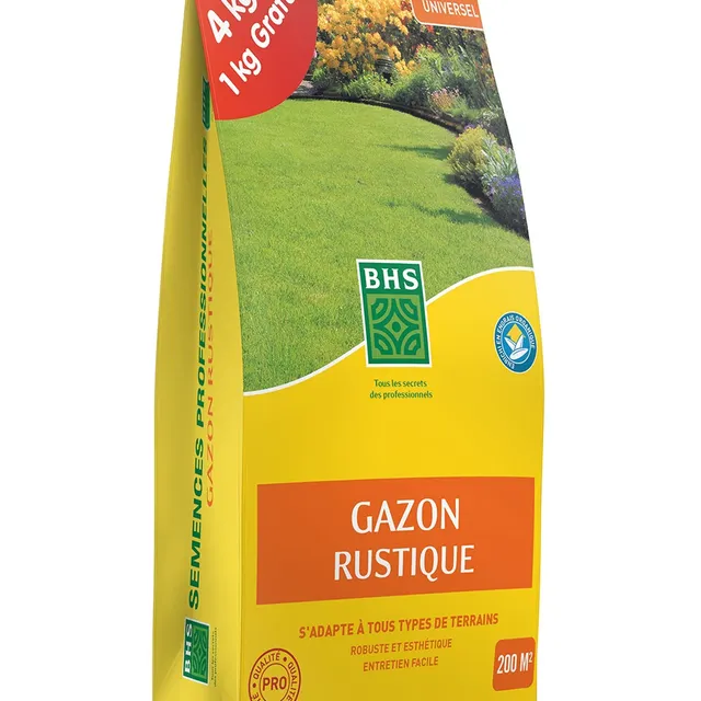 Bakker Gazon Rustique BHS Semences Gazon 1 kg 40 m²