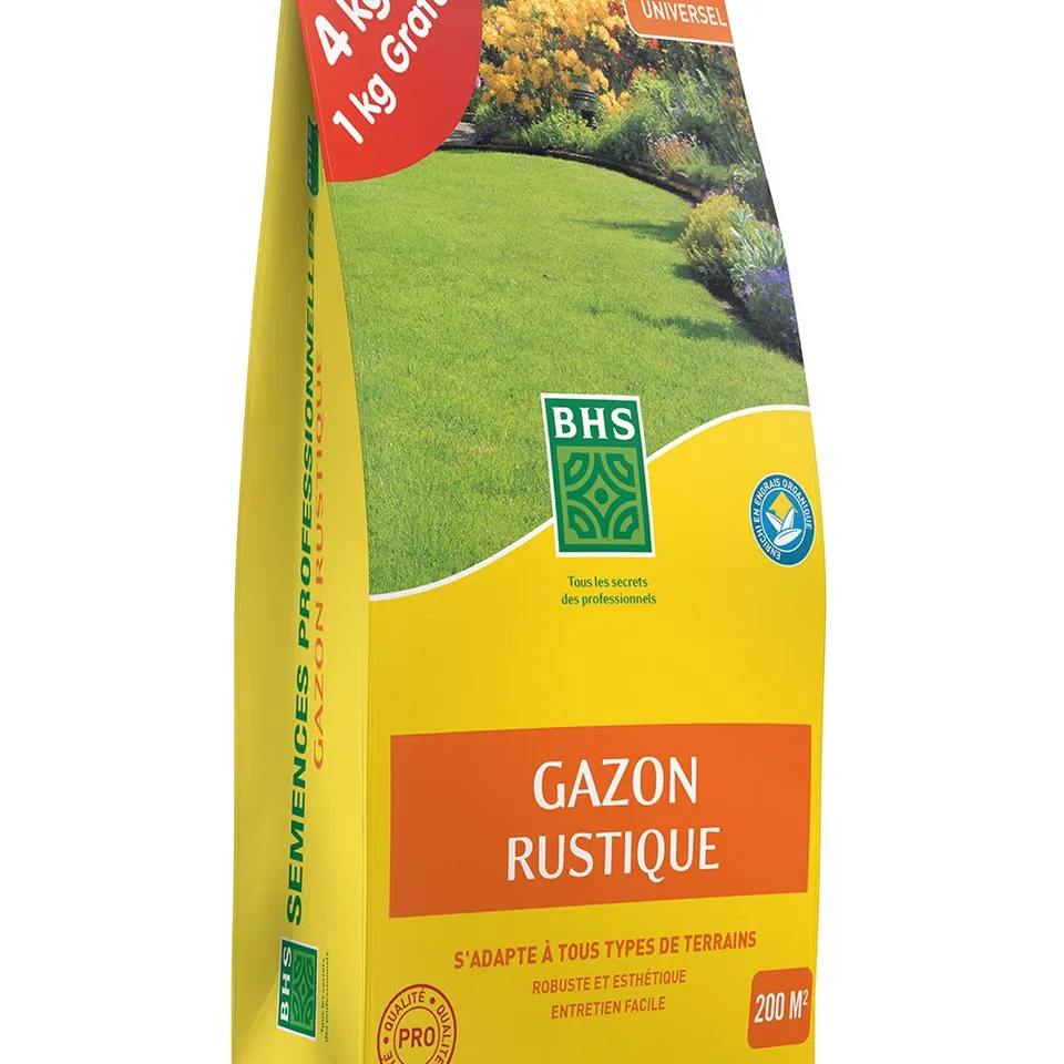 Bakker Gazon Rustique BHS Semences Gazon 1 kg 40 m²
