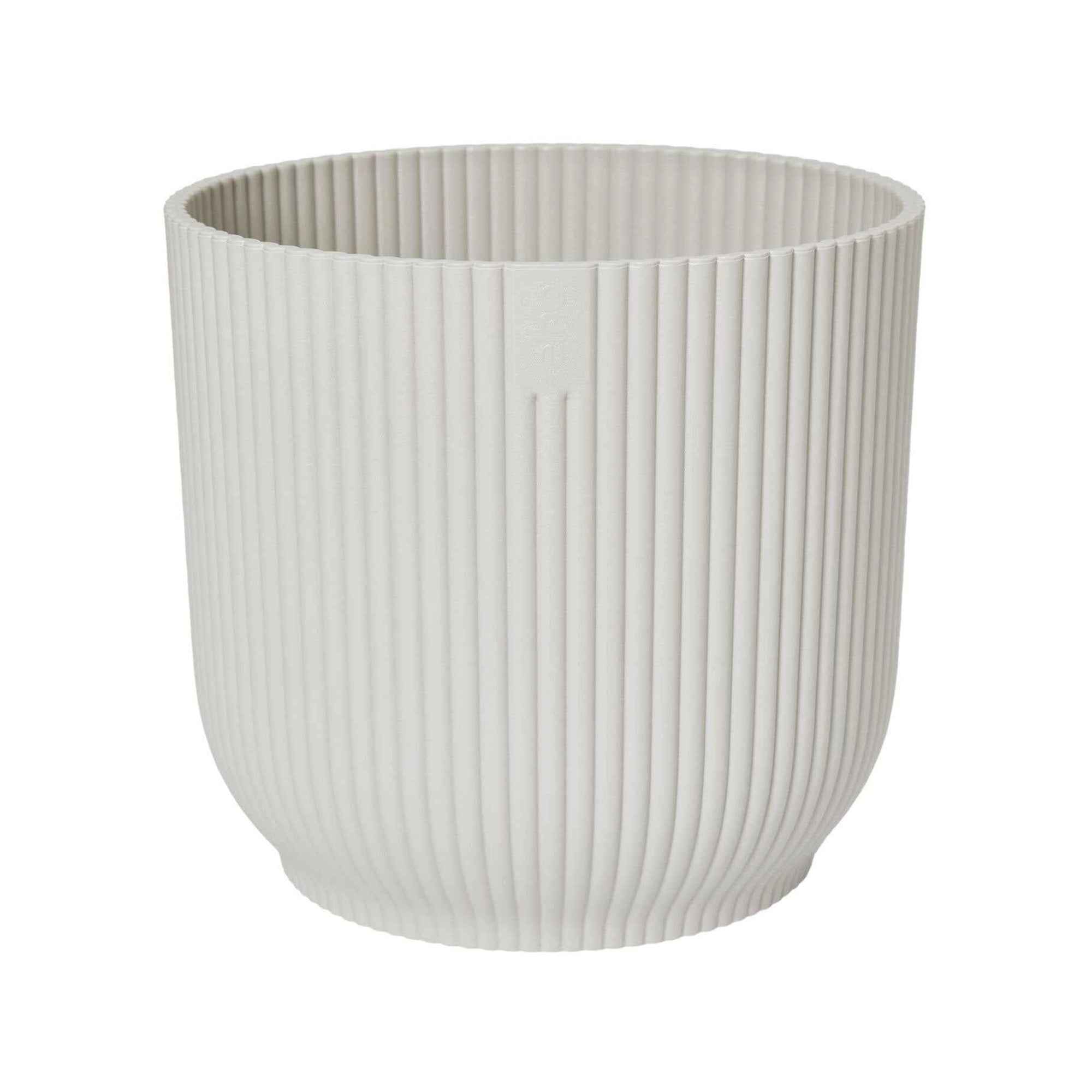 Elho Vibes Fold cache-pot blanc mat Ø16cm plastique