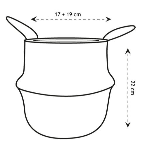 Bakker Belly Basket cache-pot panier osier la pièce