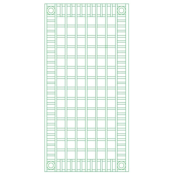 Ets Leneindre Panneaux Carrés 10 cm panneau avec frise sapin vert