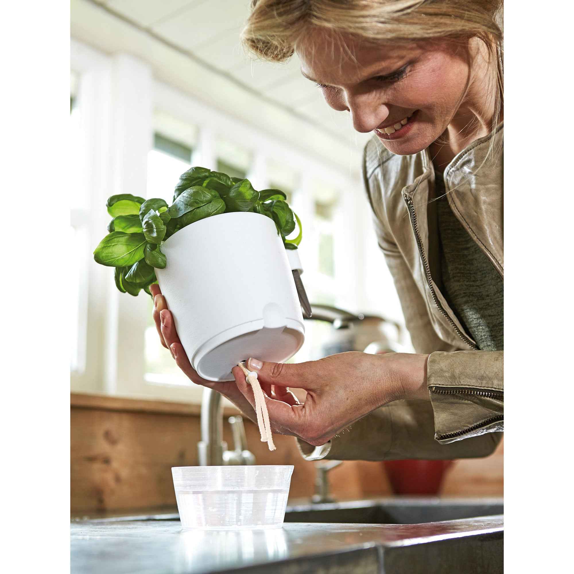 Elho Brussels Herbes All-in-1 cache-pot 13cm 1,2L anthracite