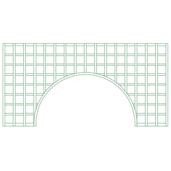 Ets Leneindre Arcade Carrées 10 cm panneau sapin