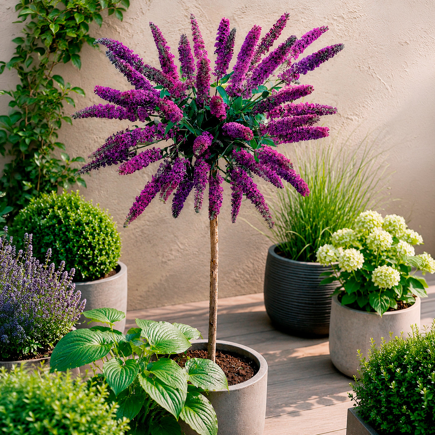 Bakker Empire Blue arbre à papillons pot 3L bleu-violet