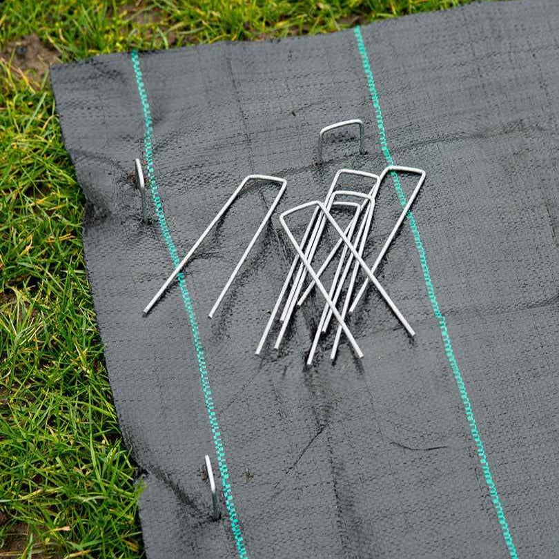 Bakker Fixsol 10 agrafes métalliques paillage lot de 10