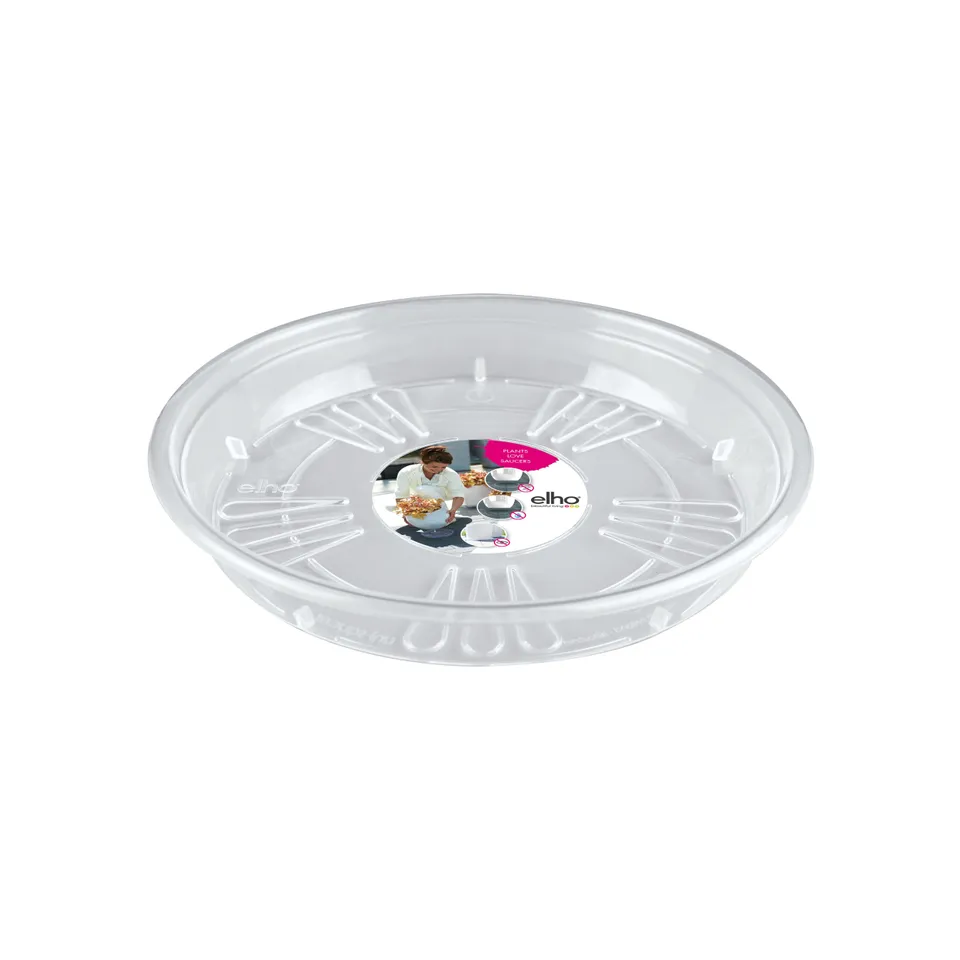 Elho Uni-Saucer soucoupe transparente Ø14cm plastique
