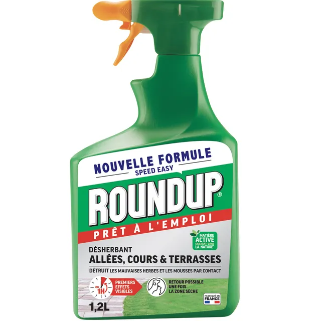 Round Up Désherbant Allées Cours Terrasses 1,2 L