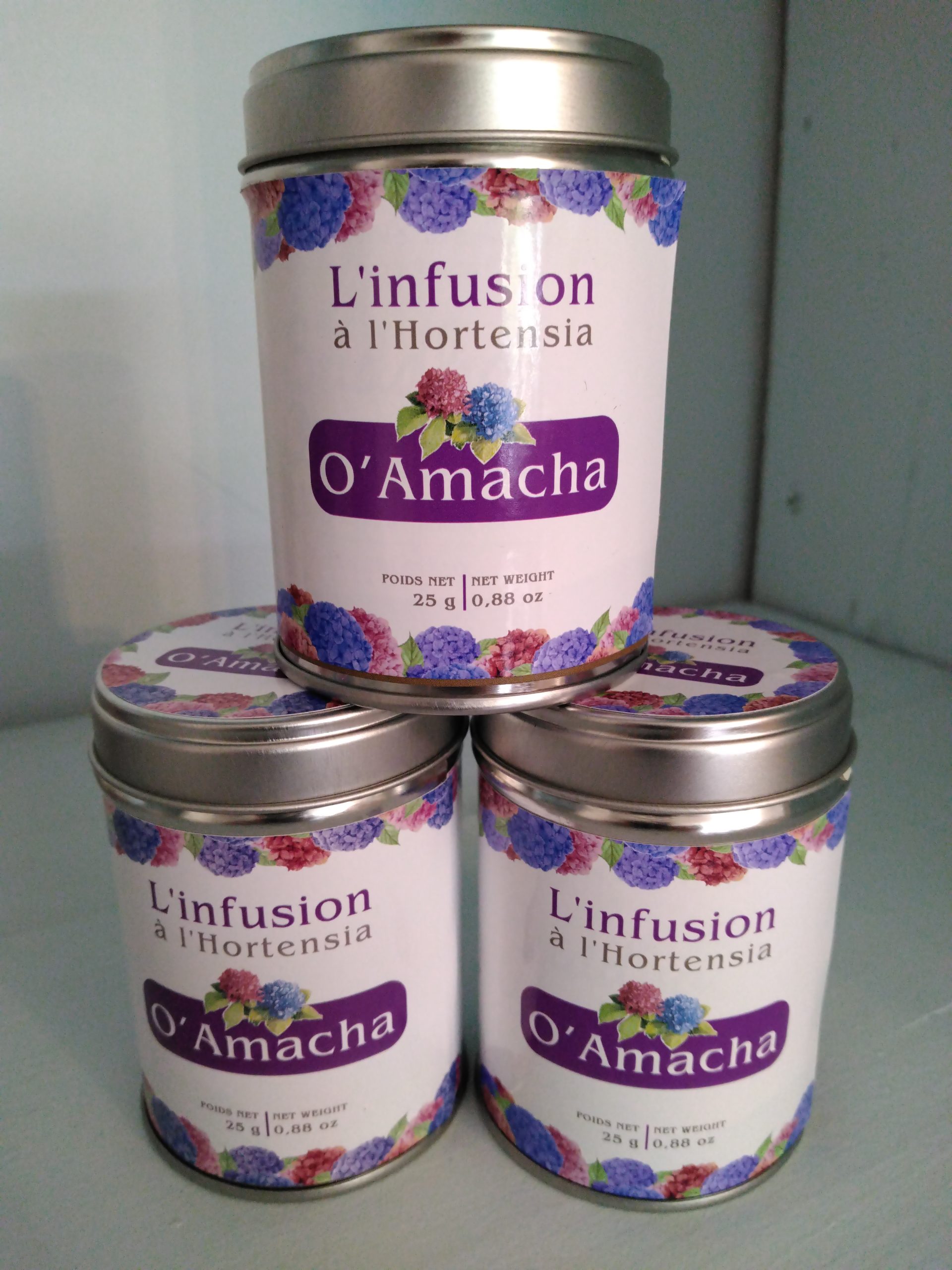 Les Hortensias du Haut Bois infusion hortensia boîte cadeau
