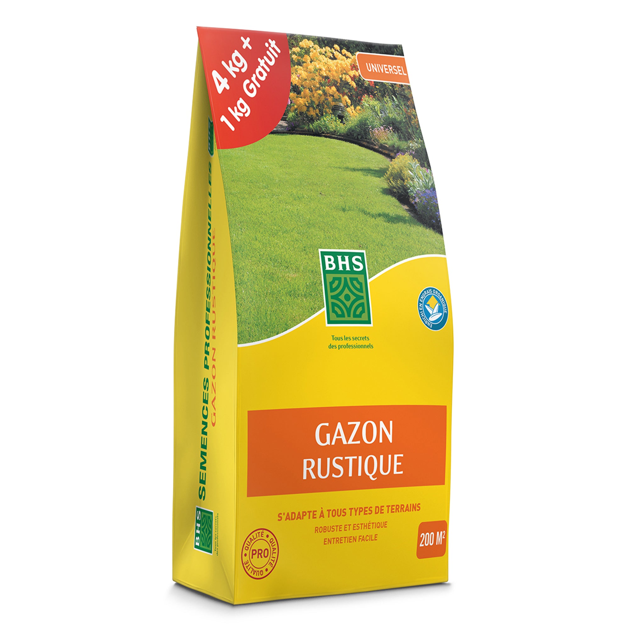 Bakker Gazon Rustique BHS Semences Gazon 1 kg 40 m²
