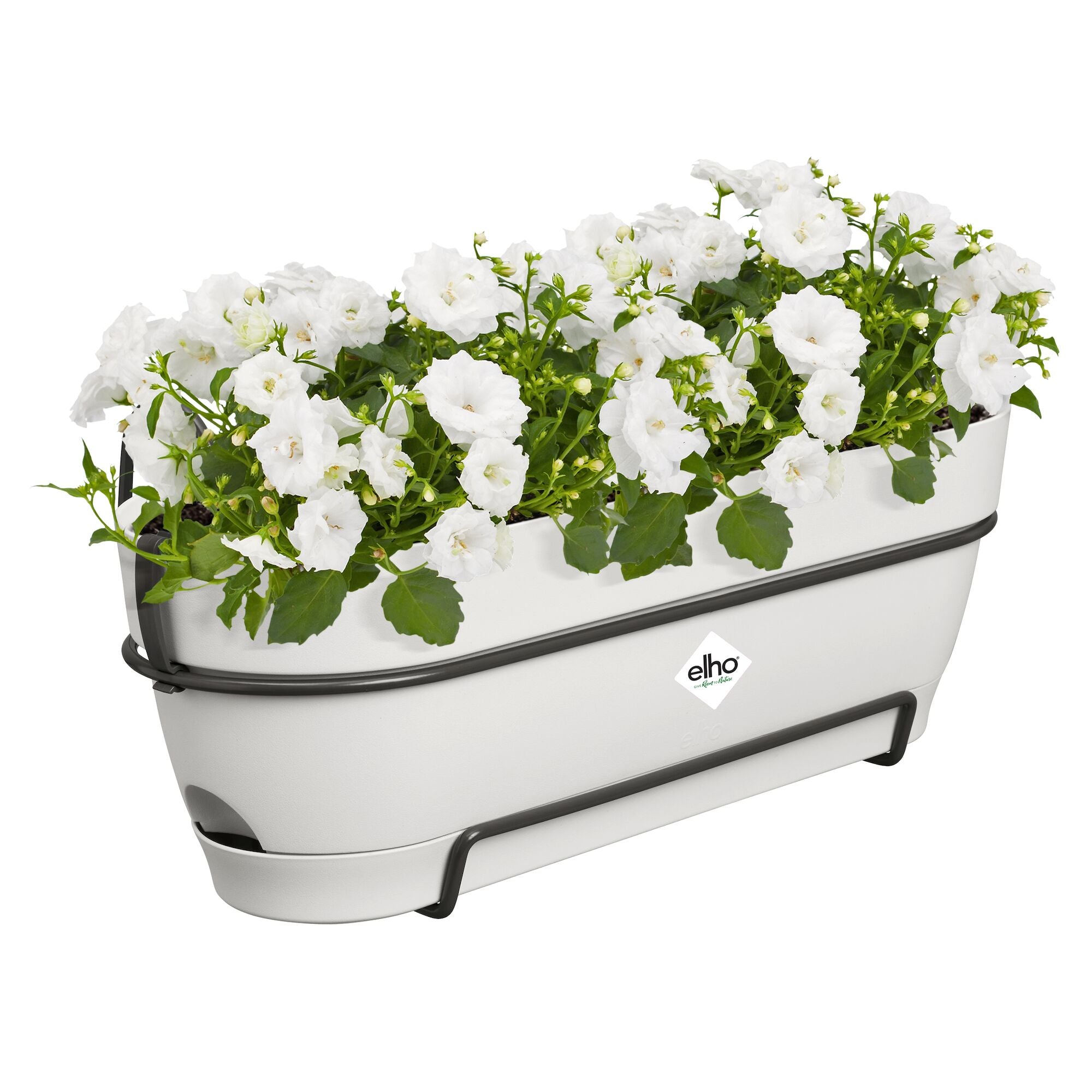 Bakker Vibia Campana jardinière blanc mat 50cm plastique balcon