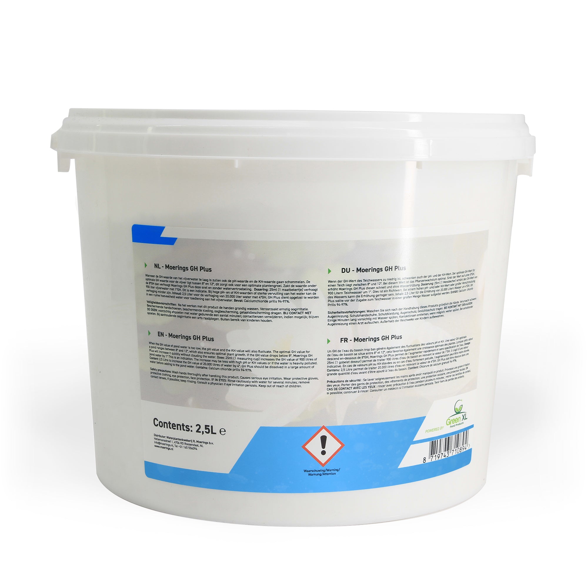 Bakker stabilisateur GH traitement eau bassin pot 1 L