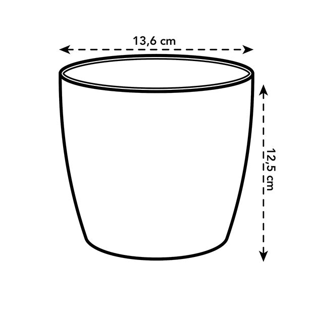 Elho Brussels cache-pot rond brun cookie Ø 18 cm