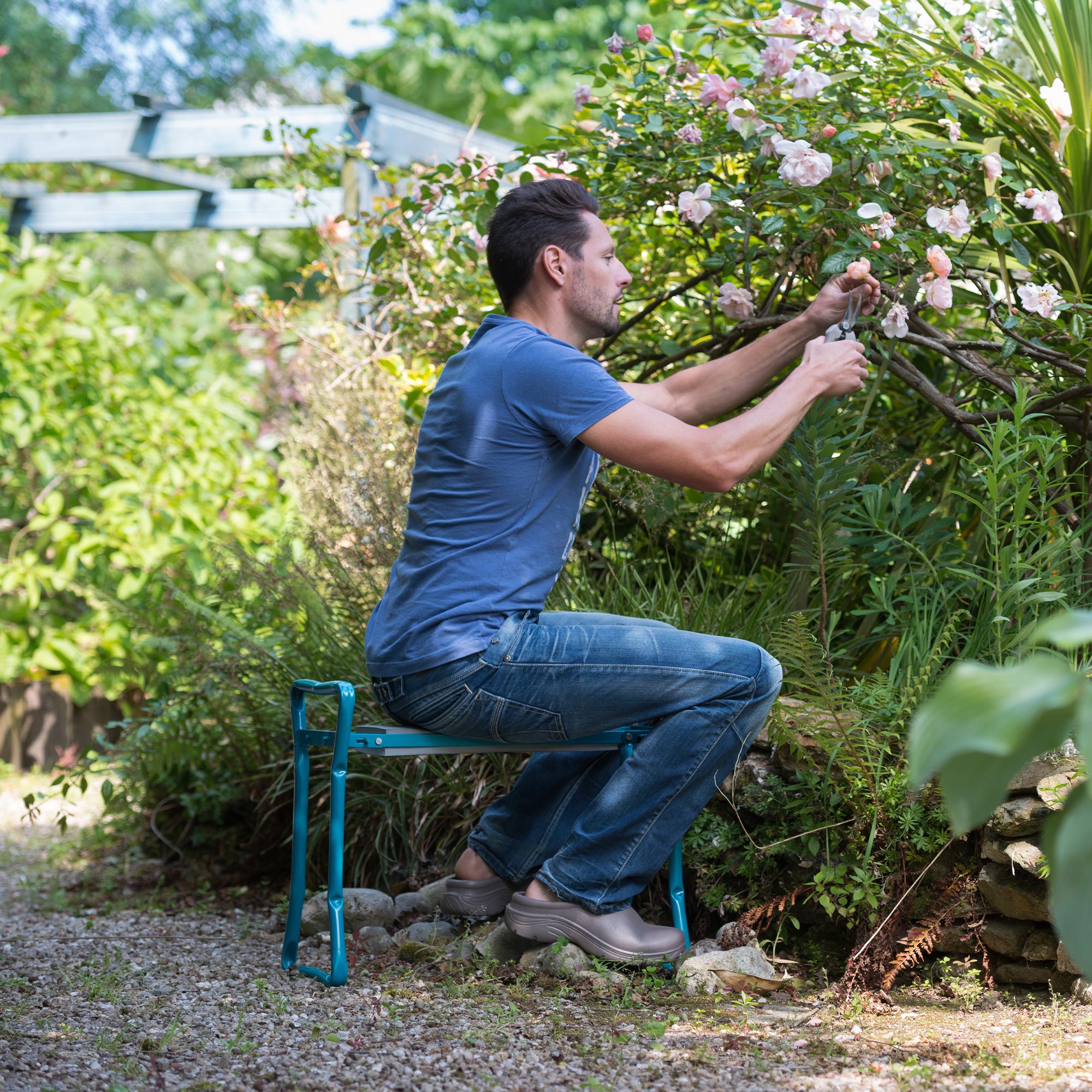 Bakker banc vert agenouilloir de jardin tabouret la pièce
