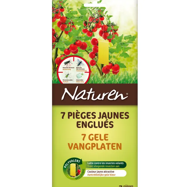 Naturen Pièges jaunes englués lot de 7 anti-insectes