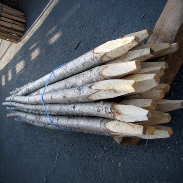 Ets Leneindre Piquets Tuteur châtaignier 2-4 cm non écorcé
