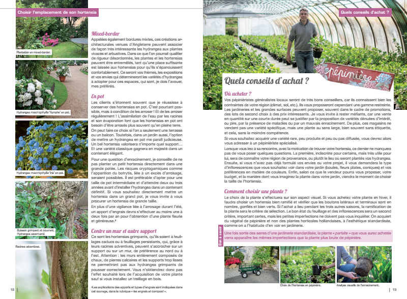 Les Hortensias du Haut Bois Encyclopédie hortensias livre jardin pépinière