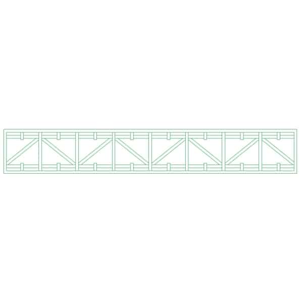 Ets Leneindre Panneaux Frises treillage sapin vert blanc