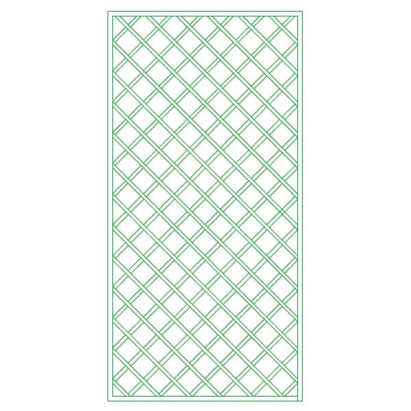 Ets Leneindre Panneaux Losanges 9 cm treillage sapin blanc