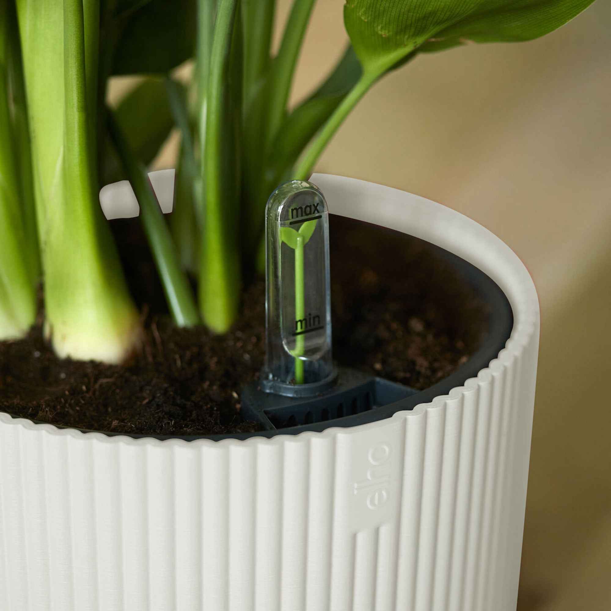 Elho Vibes Fold cache-pot blanc mat Ø16cm plastique
