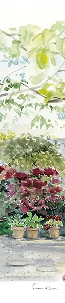 Le petit jardin d’hortensias marque page botanique
