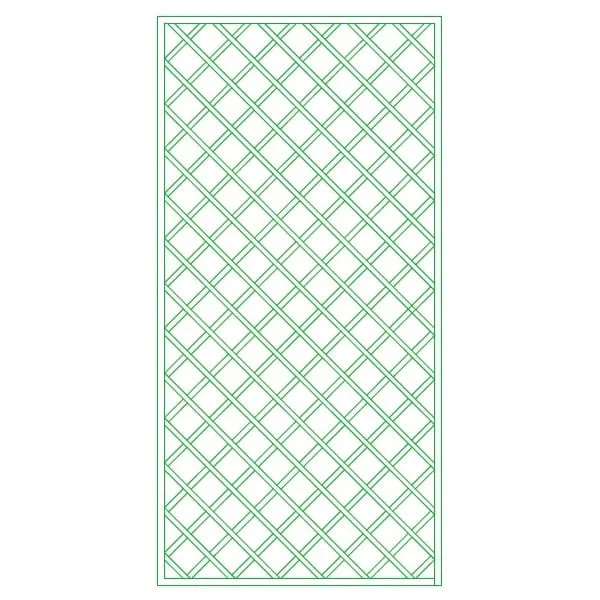 Ets Leneindre Panneaux Losanges 9 cm treillage sapin blanc