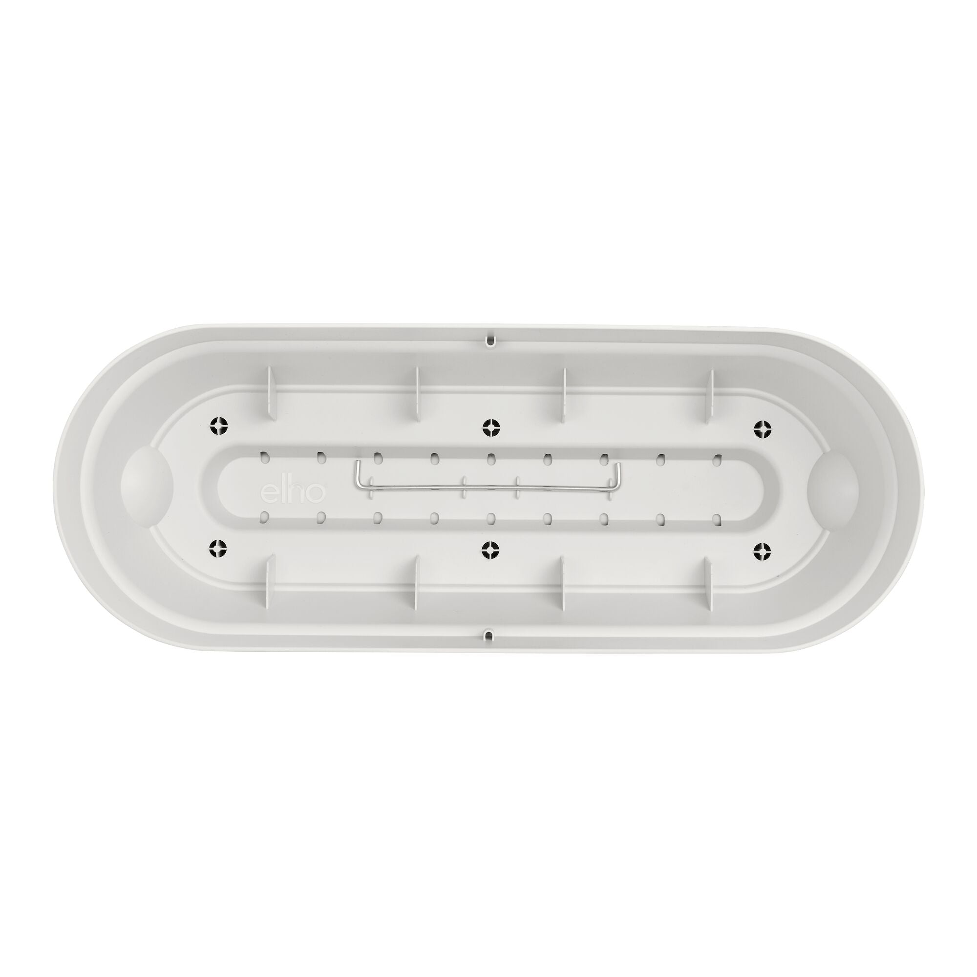 Elho Vibia Campana jardinière blanc mat rectangle