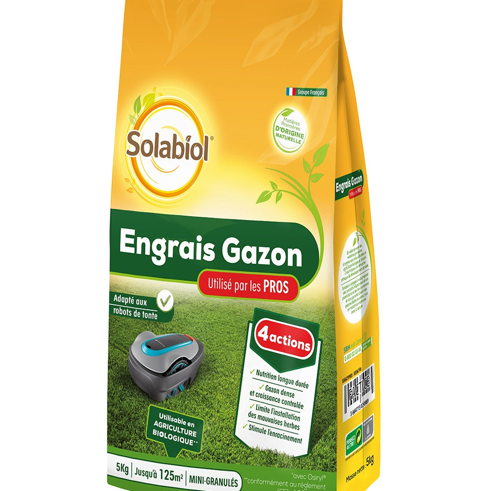 Bakker Solabiol engrais gazon professionnel 5kg
