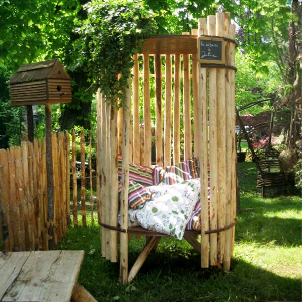 Ets Leneindre Décorations cabane Julia châtaignier enfant