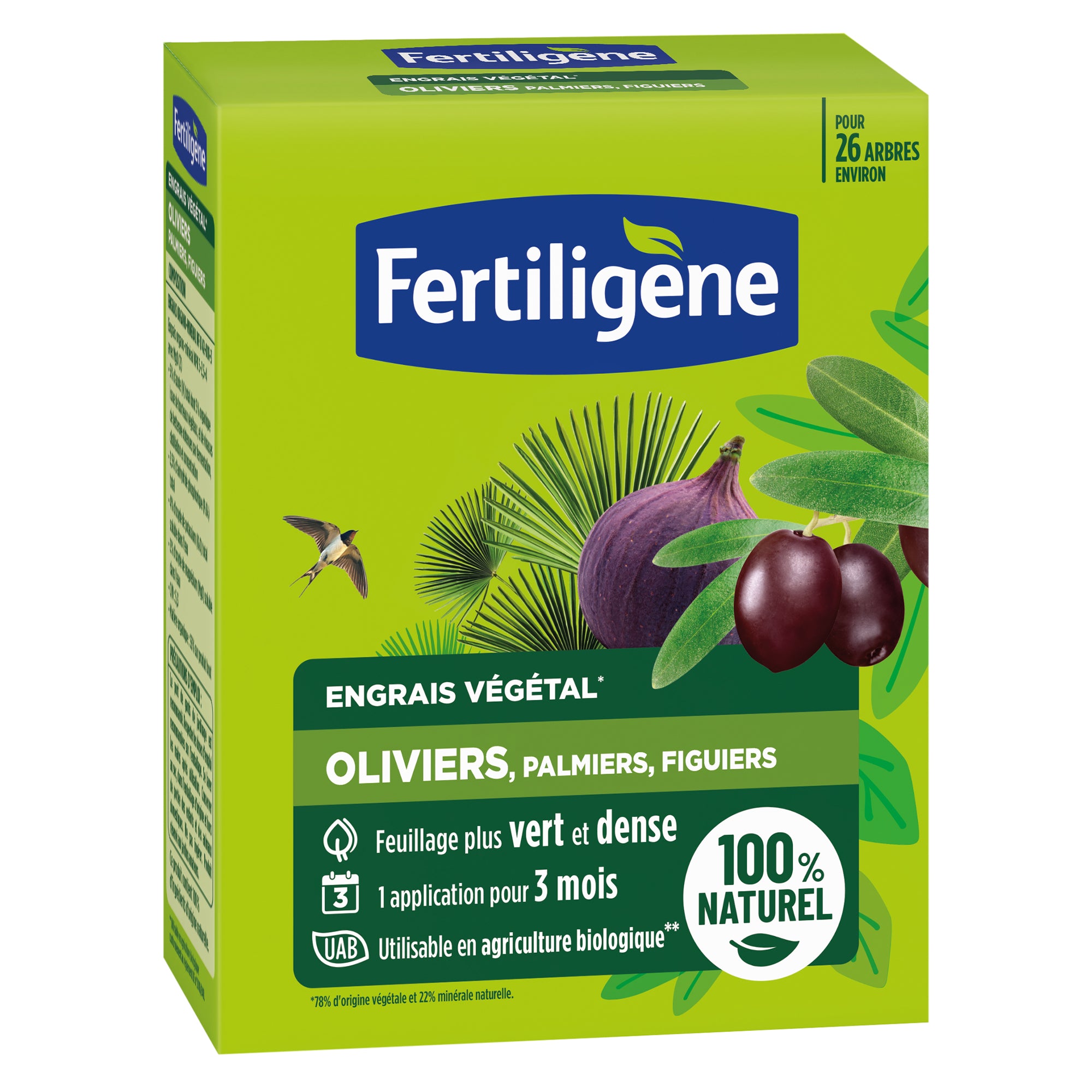 Fertiligene engrais oliviers palmiers figuiers 650g bio