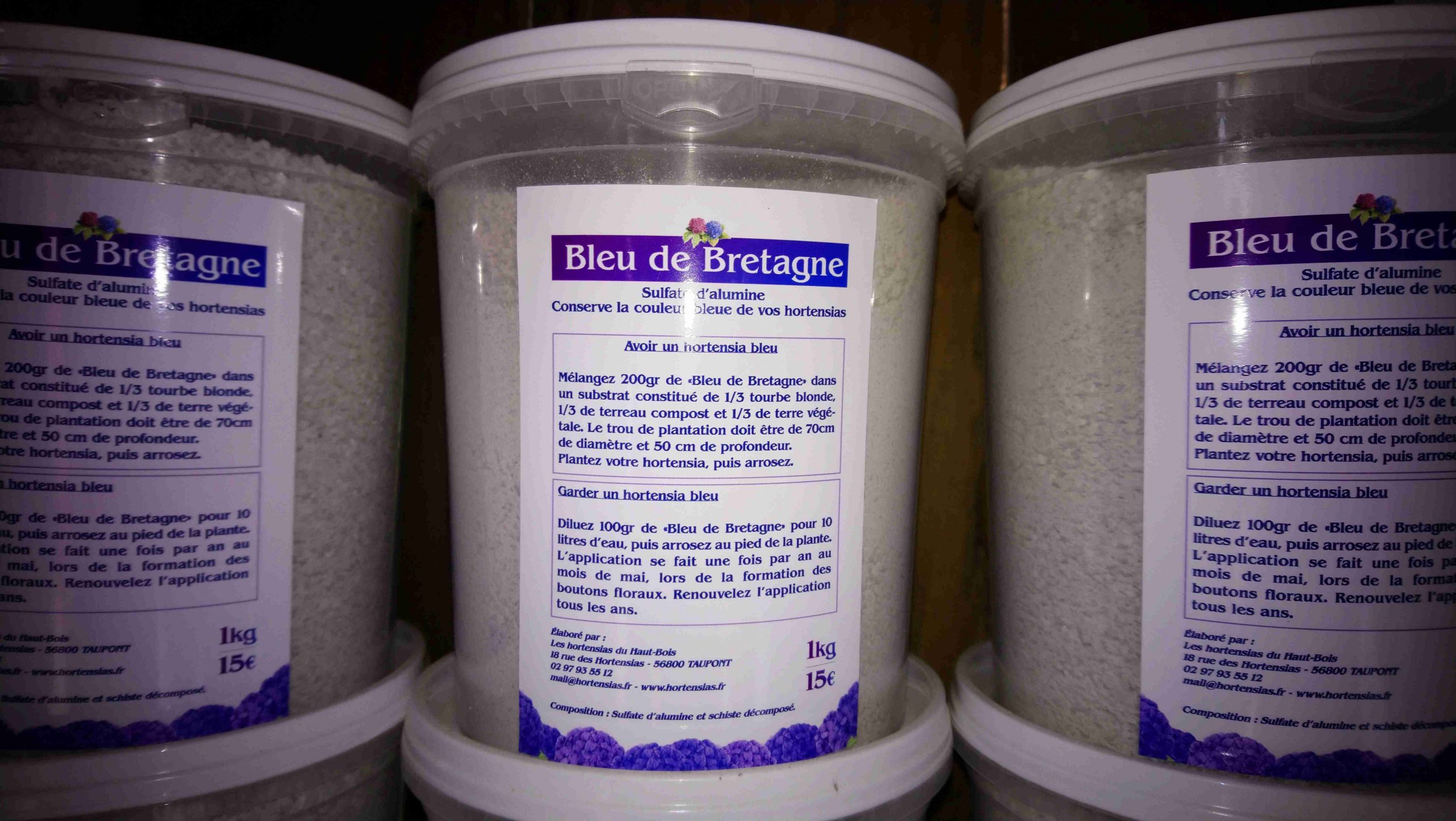 Bleu de Bretagne engrais hortensia 1 kg bleuissant