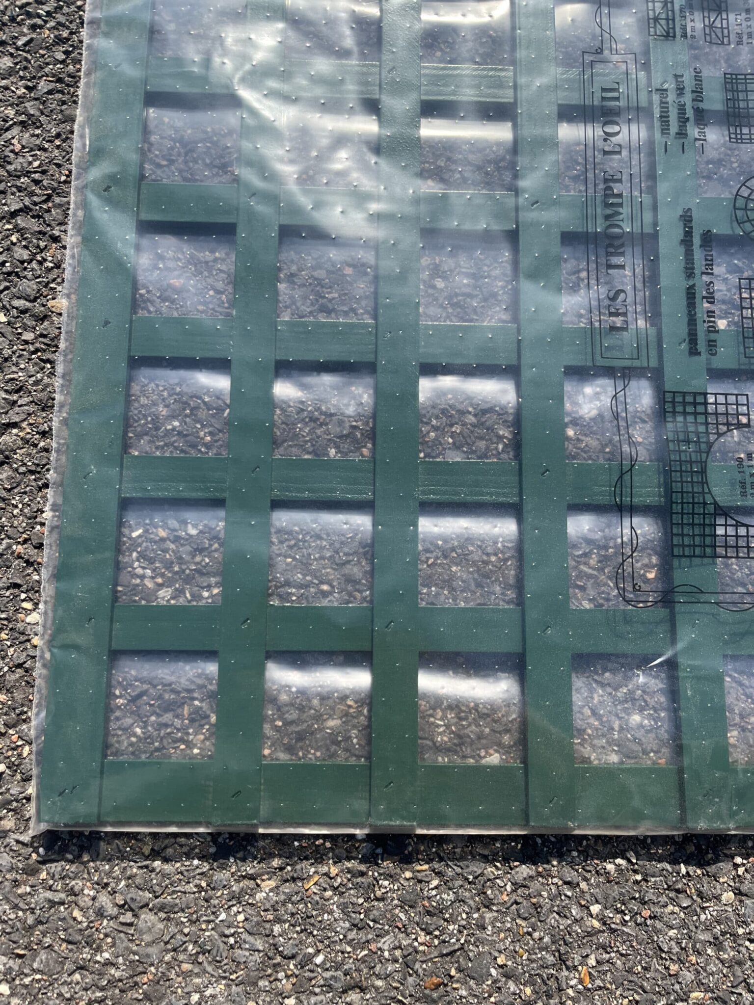 Ets Leneindre Carrés 5 cm 65x72 cm treillage vert
