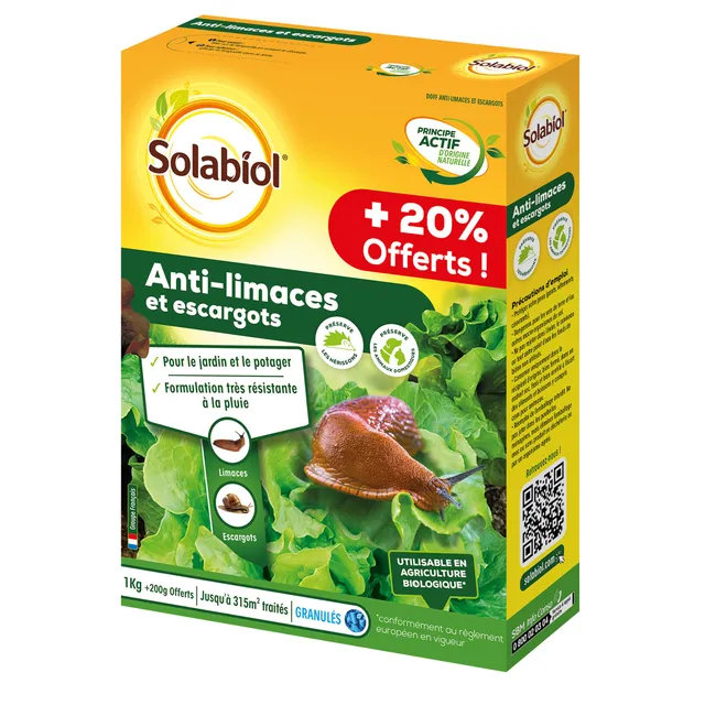Bakker Solabiol Anti-limaces et escargots granulés 1kg
