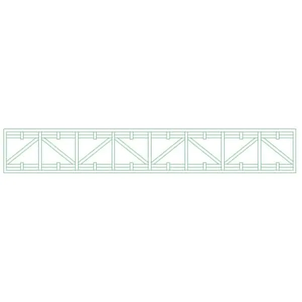 Ets Leneindre Panneaux Frises treillage sapin vert blanc
