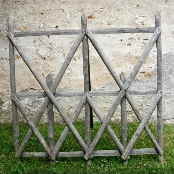 Ets Leneindre Décorations Clôture X Châtaignier 1,25x1,20 m